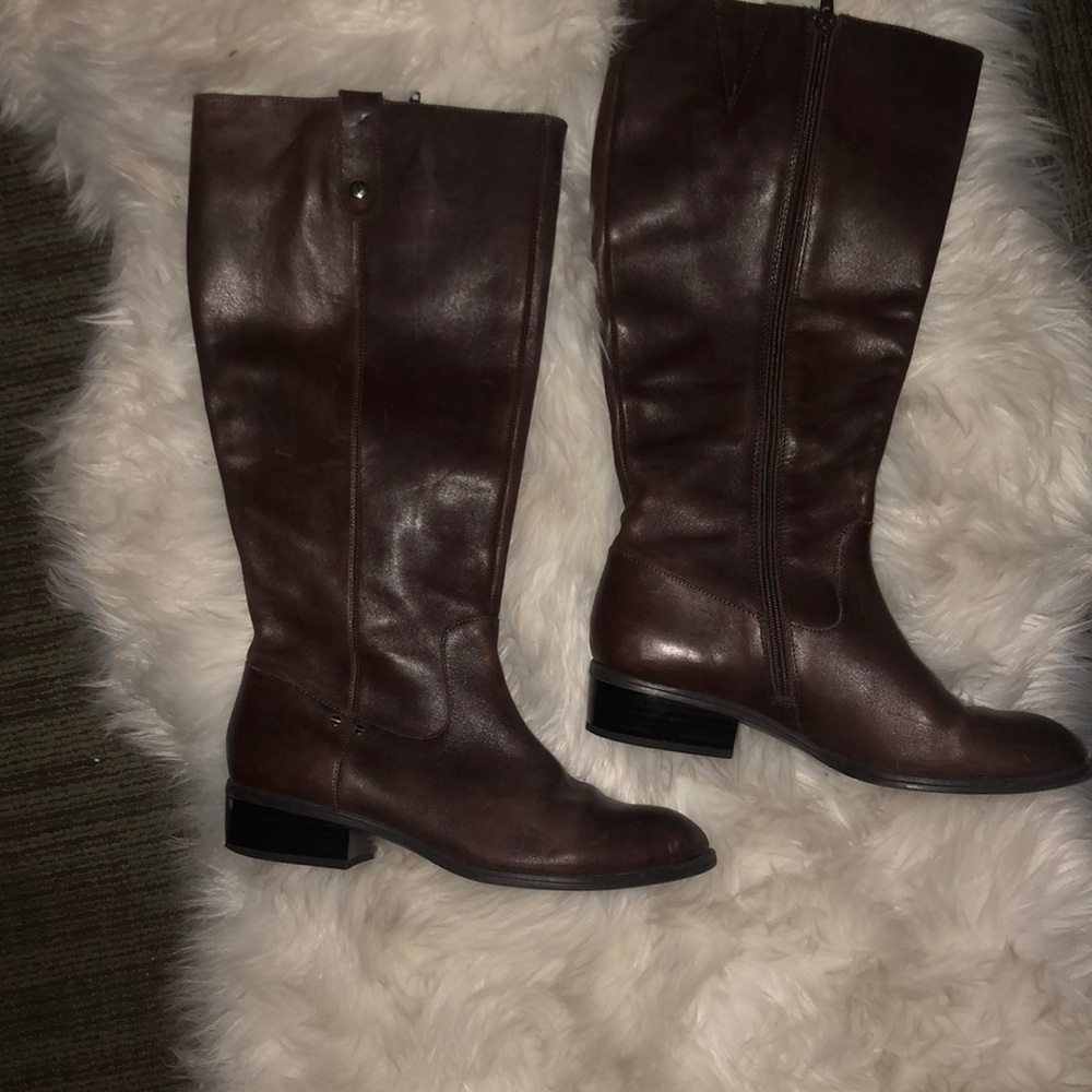 ralph lauren brown riding boots